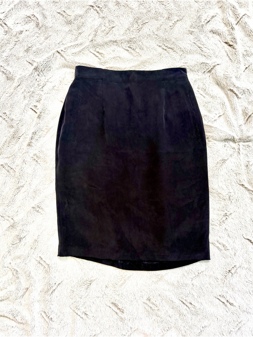 Tailored Navy Midi Pencil Skirt - Sleek Women's Staple